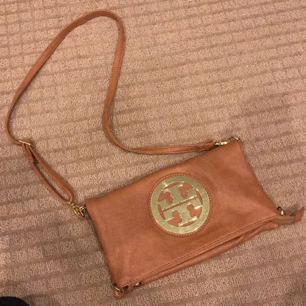 Tory burch leather cross body bag